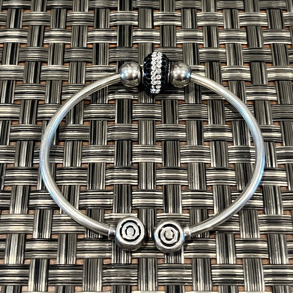 Chamalia Sterling Silver Bangle Charm Bracelet